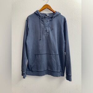 Merona Rustic Blue Hoodie Shirt, Large
